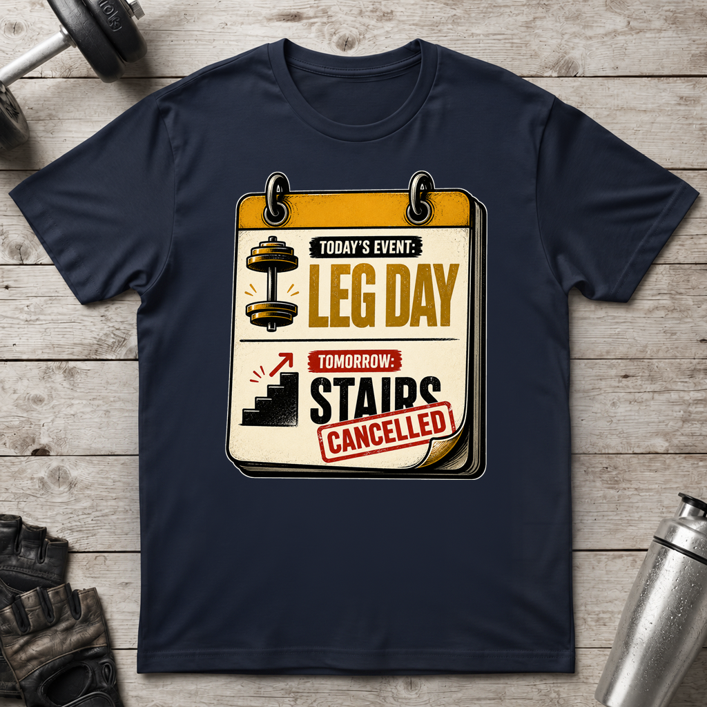 Leg Day Stairs Cancelled T-Shirt