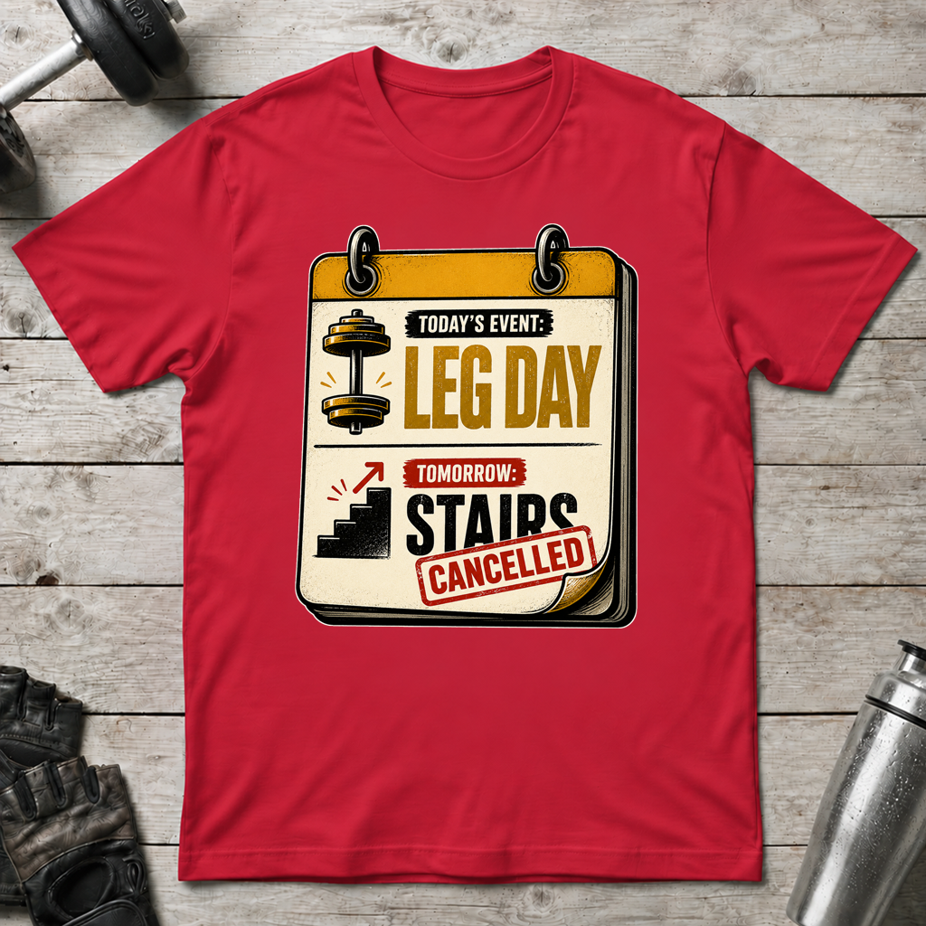 Leg Day Stairs Cancelled T-Shirt