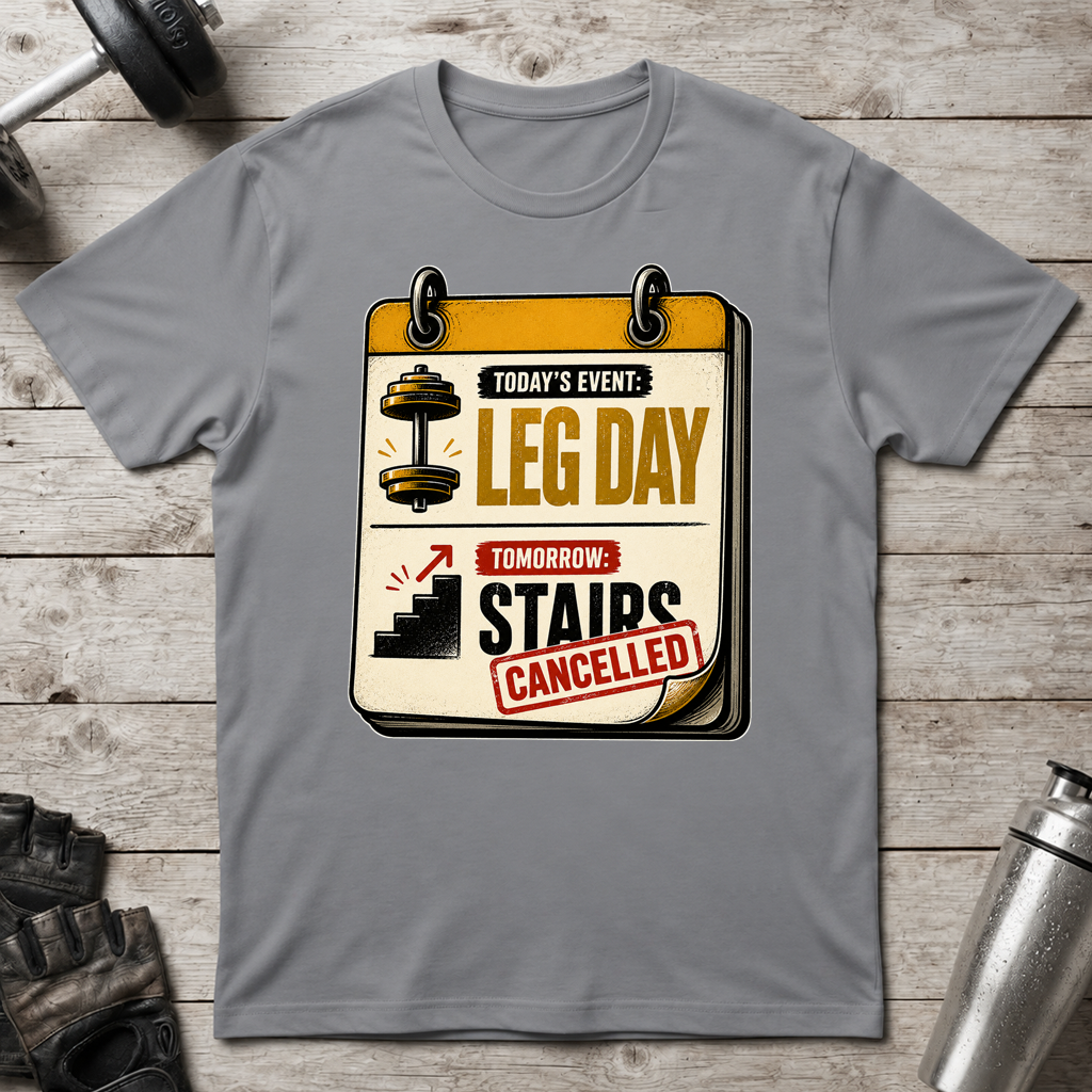 Leg Day Stairs Cancelled T-Shirt