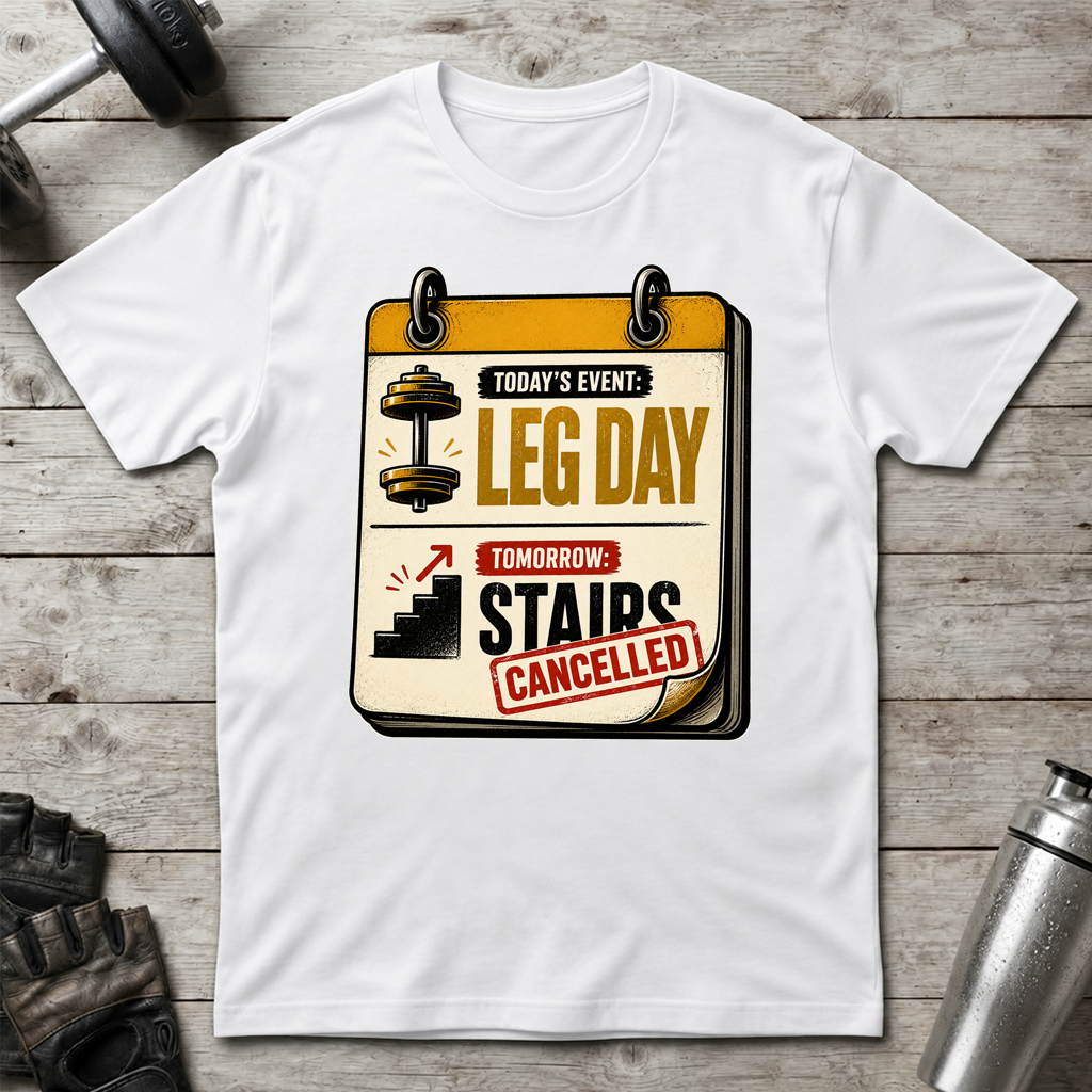 Leg Day Stairs Cancelled T-Shirt