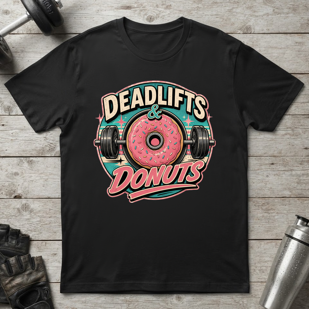 Deadlifts and Donuts T-Shirt