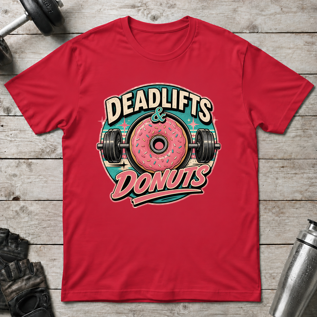 Deadlifts and Donuts T-Shirt