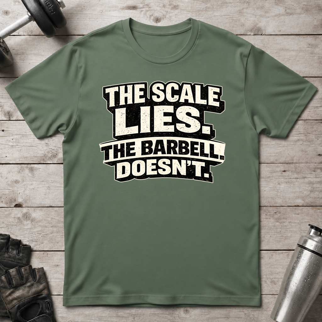 The Barbell Doesn’t Lie T-Shirt