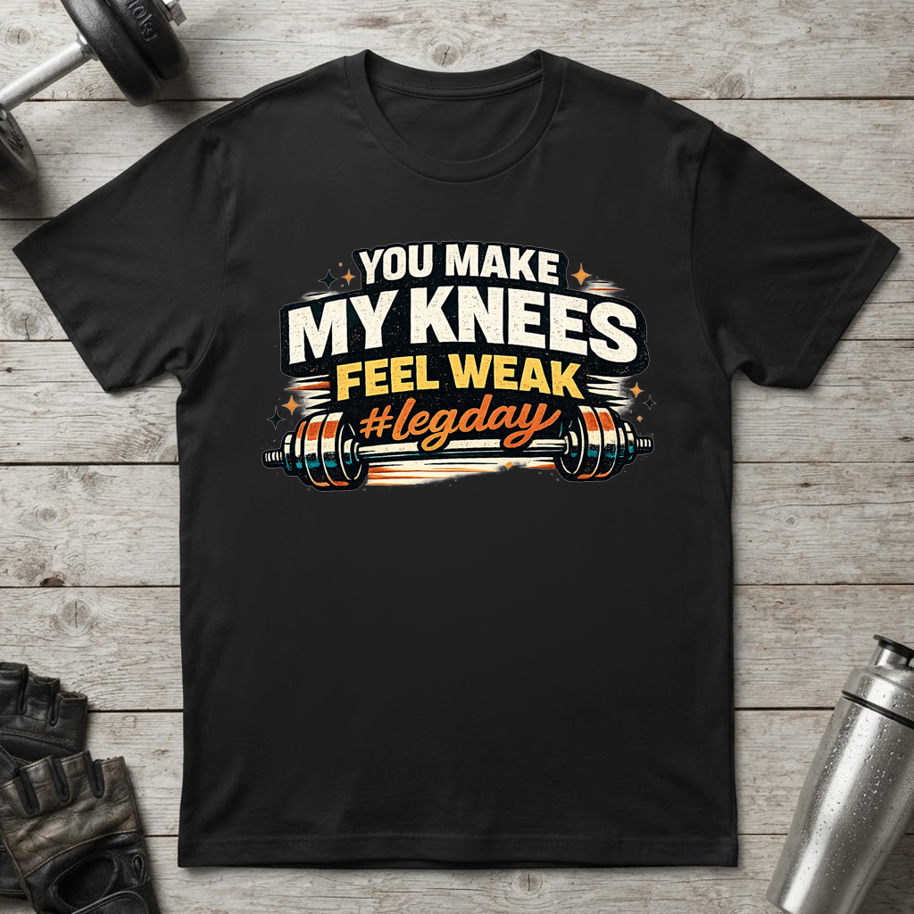 Weak Knees Leg Day T-Shirt