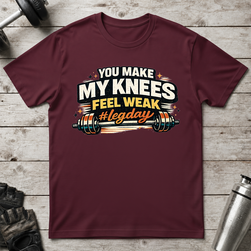 Weak Knees Leg Day T-Shirt