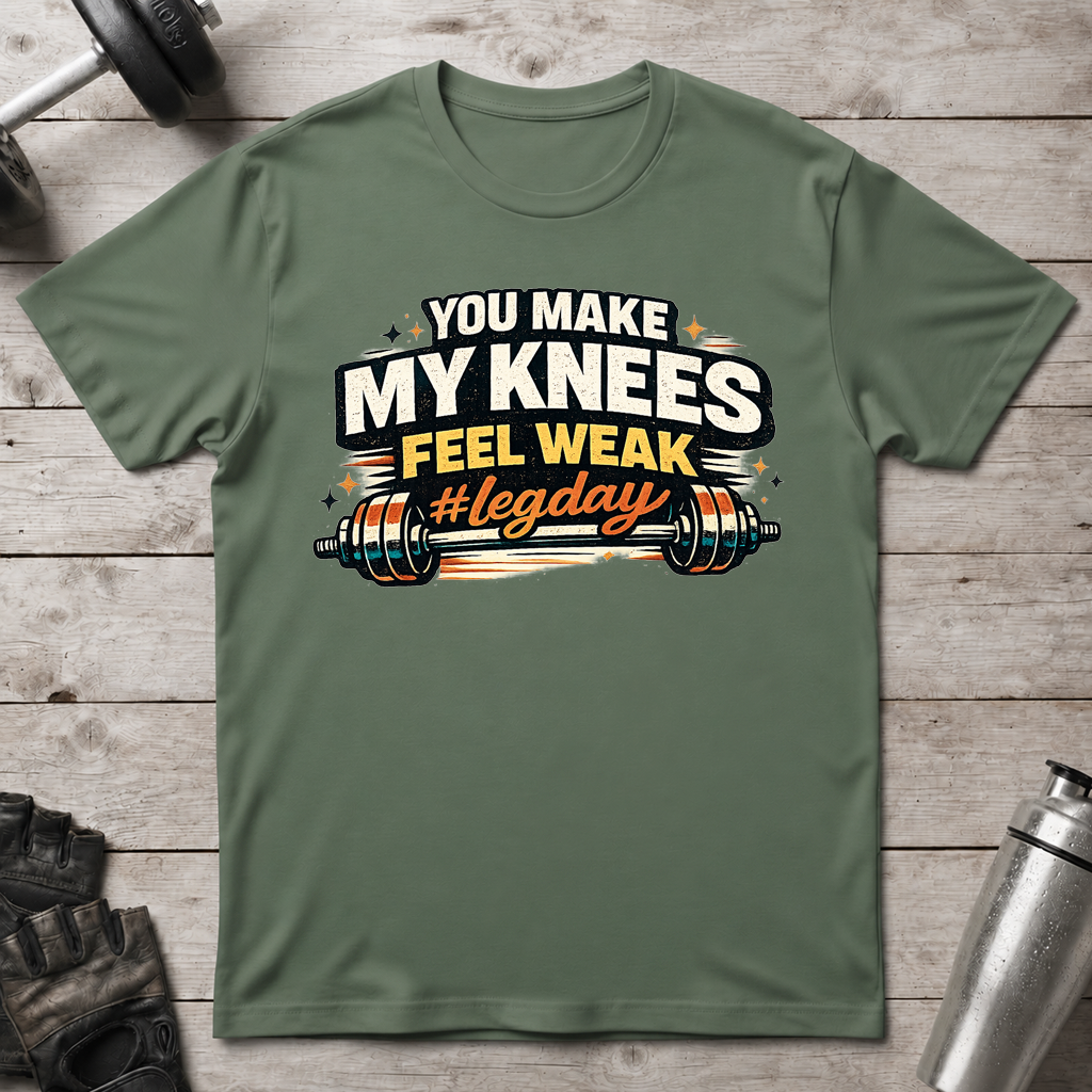 Weak Knees Leg Day T-Shirt