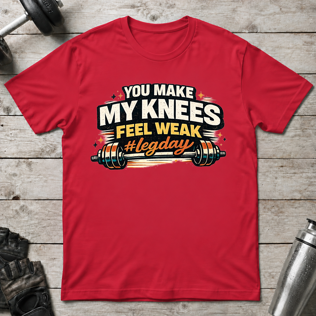 Weak Knees Leg Day T-Shirt