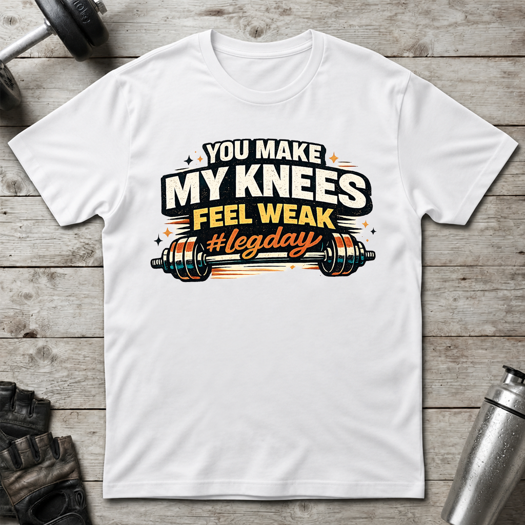 Weak Knees Leg Day T-Shirt