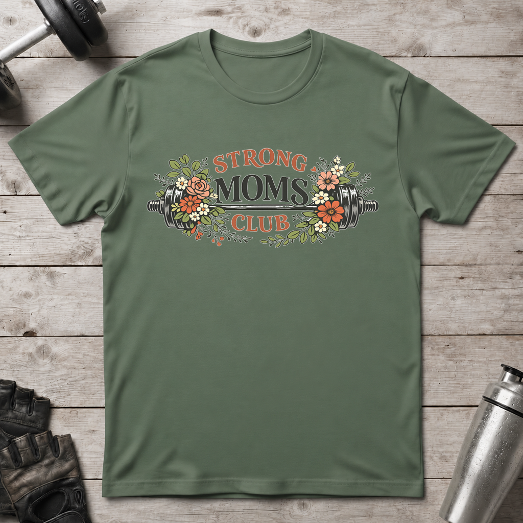 Floral Strong Moms T-Shirt