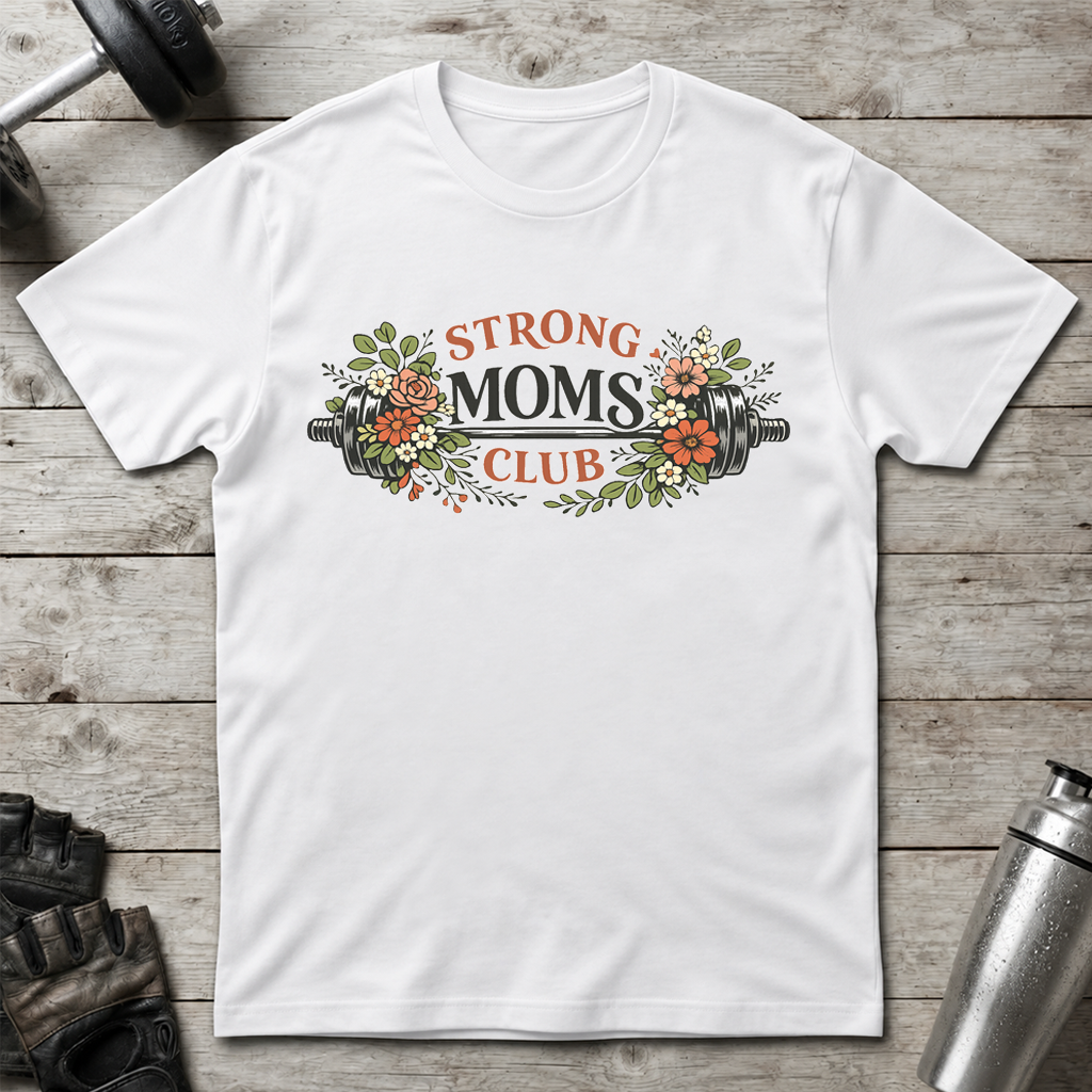 Floral Strong Moms T-Shirt